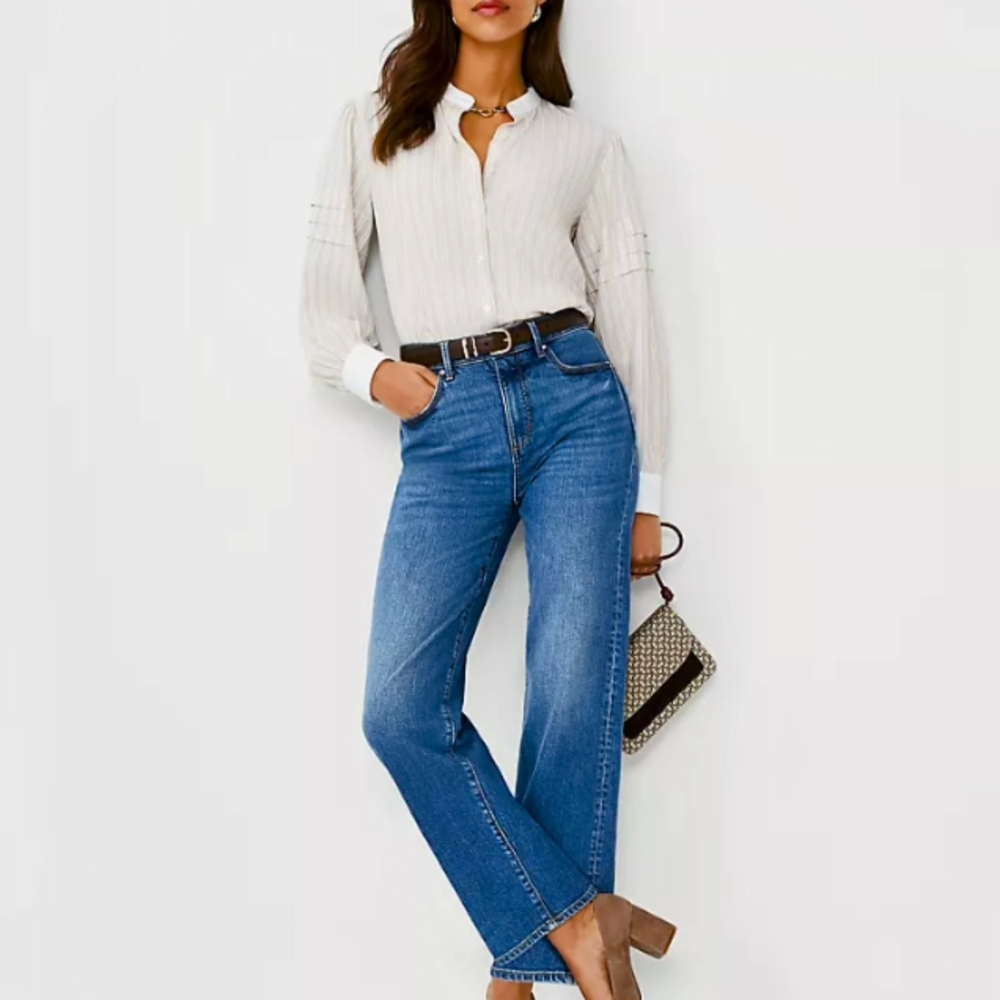 NWT Ann Taylor Straight Leg Jeans, Size 4